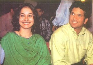 Sachin Tendulkar With His Wife Anjali Tendulkar