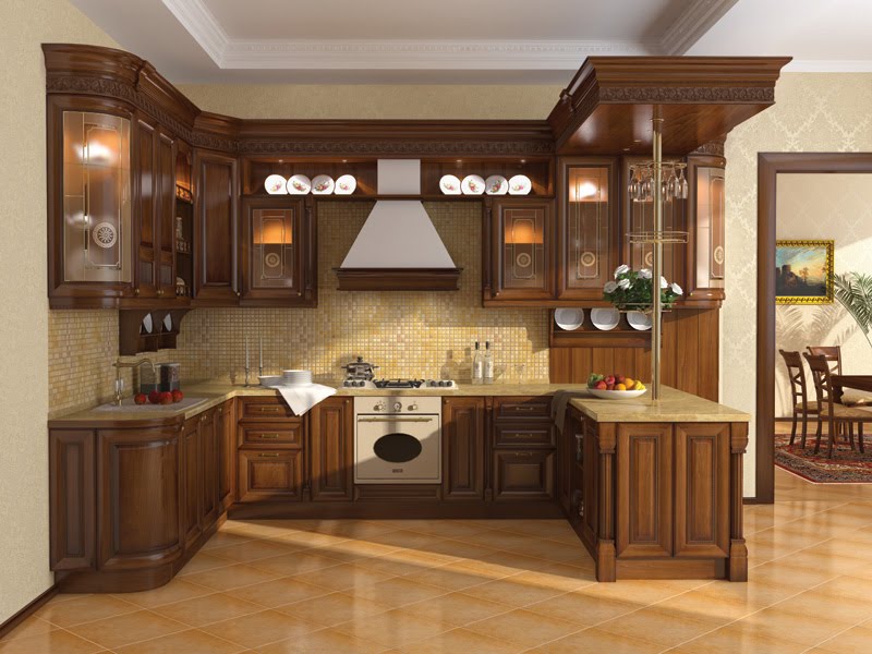 Kitchen cabinet designs - 13 Photos - Kerala home design and floor ...  Kitchen cabinet designs
