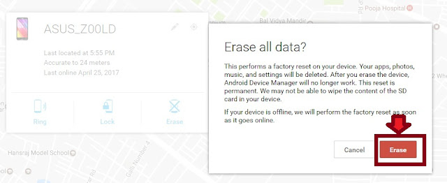 How to Locate our lost mobile by using Google