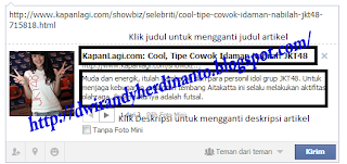 Cara Mengganti Judul Link Berita di Facebook