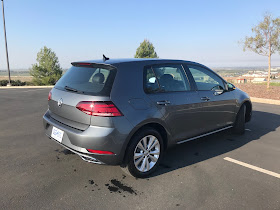 Rear 3/4 view of 2020 Volkswagen Golf TSI