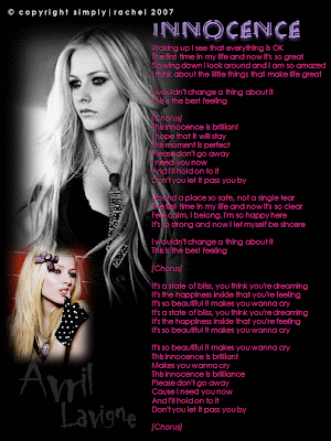 avril lavigne innocence lyrics
