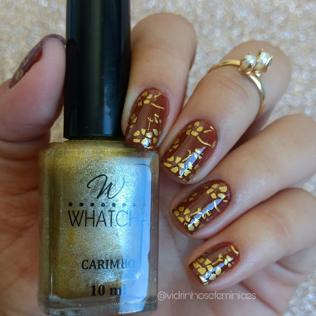 Golden Satin whatcha + camurça anita esmaltes