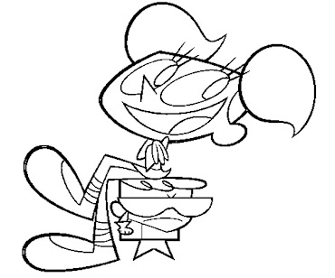 #3 Dexter Laboratory Coloring Page