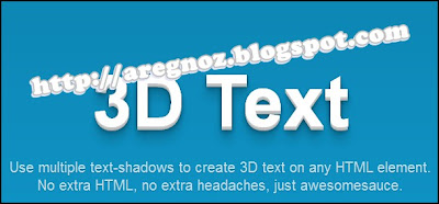 Membuat Text 3D dengan CSS [3 Dimensi]