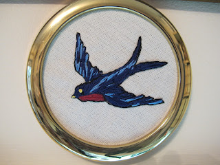 swallow embroidery