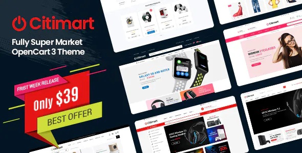 Best Fully Supermarket OpenCart Theme