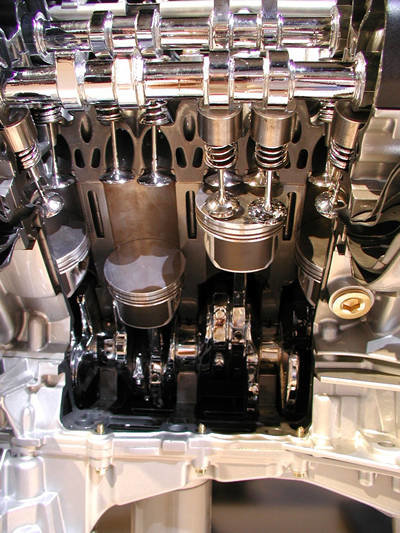 Sectional View of DOHC engine