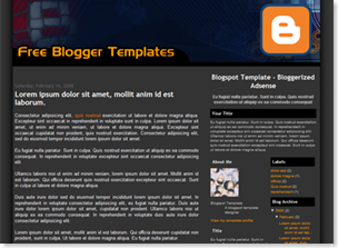 Bloggerized Adsense Blogspot Template, adsense ready blogger template