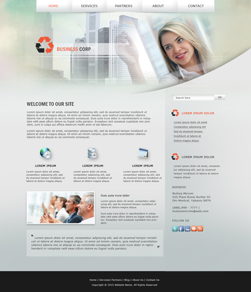 Create a Web Design Business Corp In Photoshop