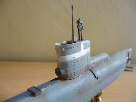 maqueta estatica de submarino aleman clase XXIII de la segunda guerra mundial