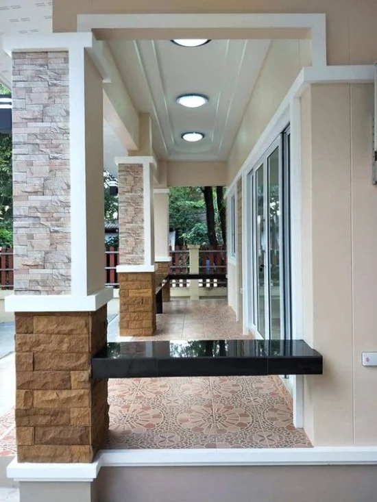 contoh model dinding depan rumah minimalis