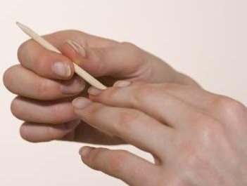 improve appearance by putting vaseline on the nail cuticles