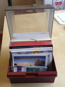 floppy disk storage box used to hold greeting cards