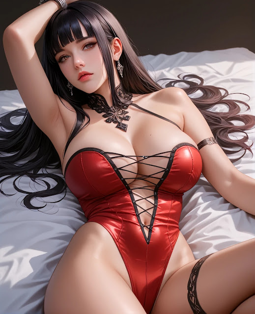 Ngắm ảnh 3D Hinata Hyuga mặc nội y nằm trên giường 16 Ngắm ảnh 3D Hinata Hyuga mặc nội y nằm trên giường 16