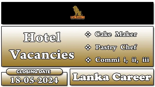 The Leone Cafe & Restaurant Hotel Job Vacancy 2024