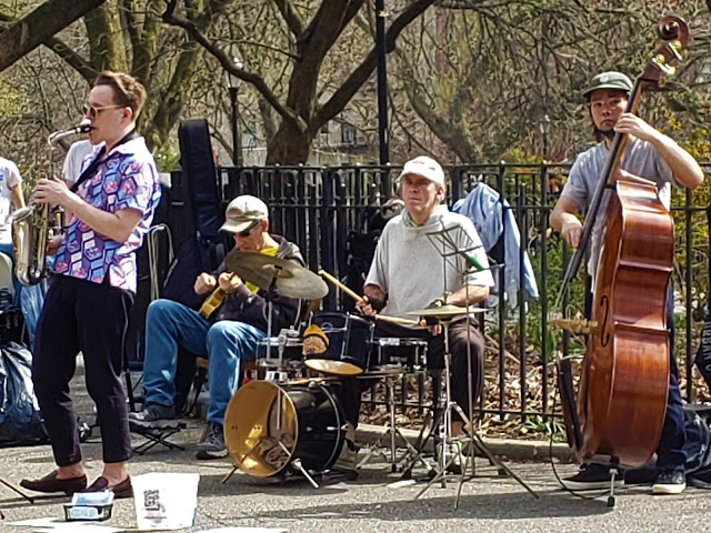 The Eric Paulin Quartet at Tompkins Square Park on Apil 14