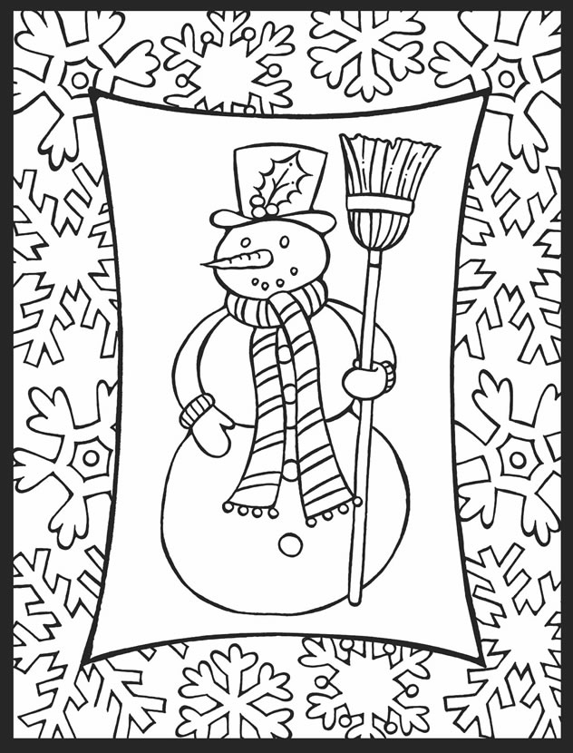 Free Holiday Coloring Pages 5