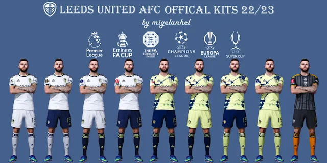 Leeds United FC 2022-2023 Kitpack For eFootball PES 2021