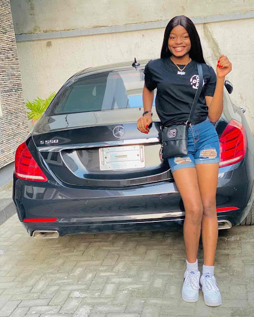 Naira Marley’s Younger Sister Splashes Several Millions On Brand New Mercedes Benz