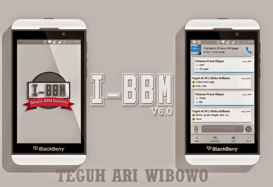 Download I-BBM Mod Iphone V6.0 Simple Apk(Dual BBM)