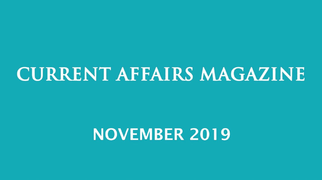 Current Affairs November 2019 iasparliament