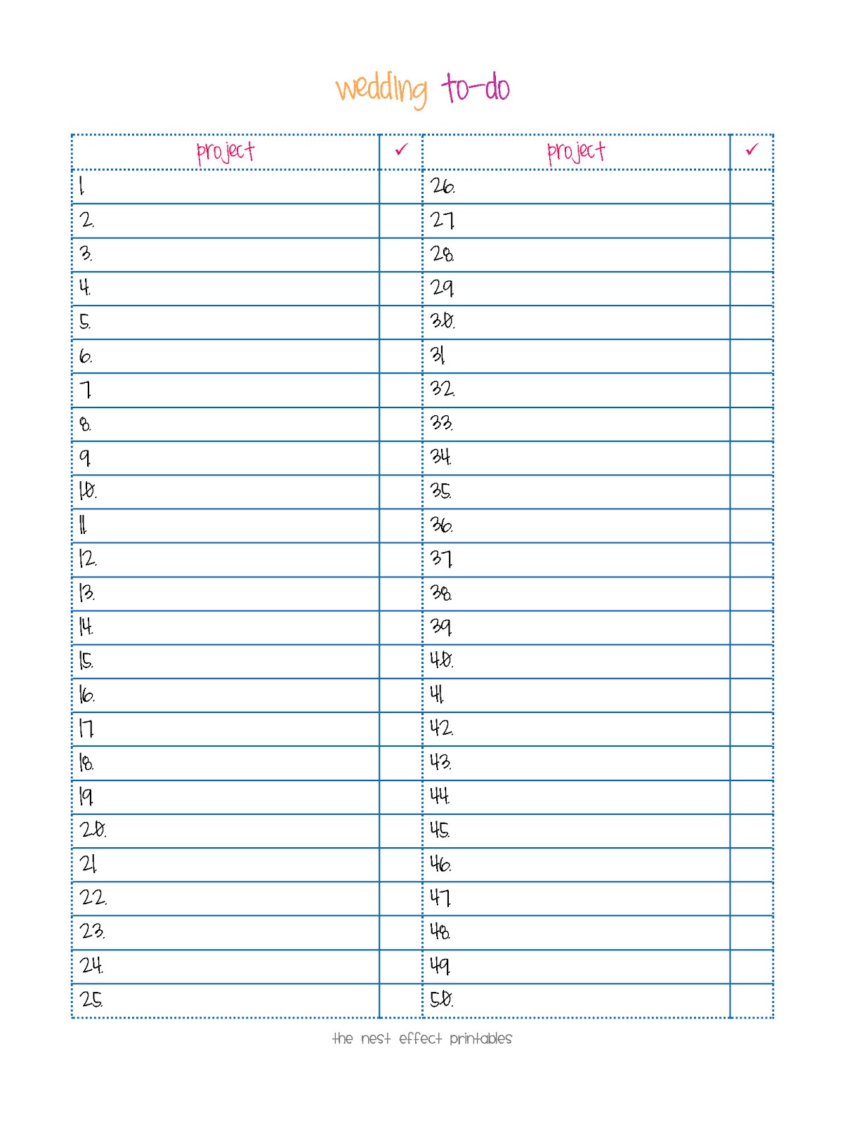 The Nest Effect: Free Printables: Documents Updated