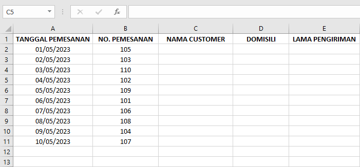 Fungsi HLOOKUP pada Microsoft Excel dan Tutorialnya