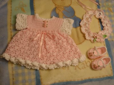 Band Baby Clothes on Angie S Crochet  Baby Dress    Pink