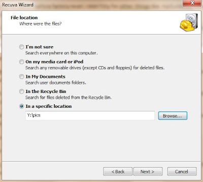 recover deleted data
