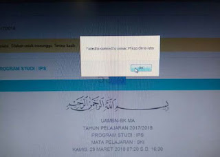 Cara Mengatasi Failed To Conect To Server Press Ok To Try di Clent UAMBNBK