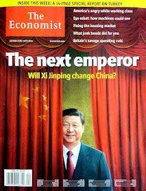Xi Jinping 'o próximo imperador(The Economist, outubro 2017).  Entre as nomenklaturas comunistas e o alto capitalismo há curiosas consonâncias