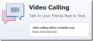facebook video calling not working