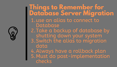 10 Things to Remember while doing Database Server Migration