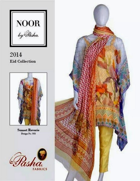 Noor Eid Dress Collection 2014 by Pasha Fabrics