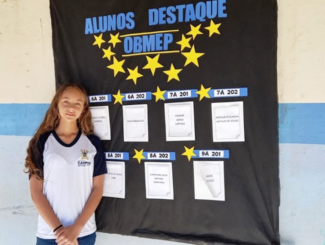 Aluna de escola de Boa Vista recebe medalha de bronze na OBMEP 