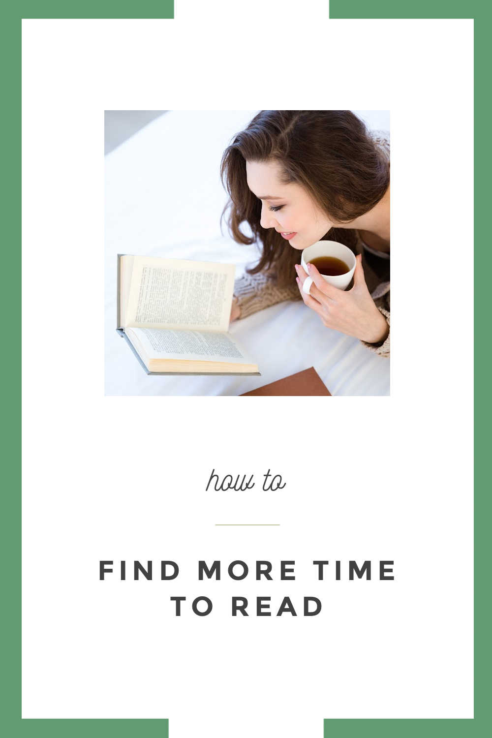 FIND MORE TIME TO READ