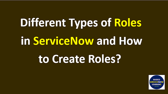 roles servicenow,servicenow roles,roles in servicenow,types of role in servicenow