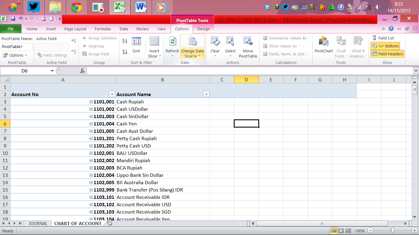 LANGKAH MEMBUAT CHART OF ACCOUNT ~ Ruang Kosong