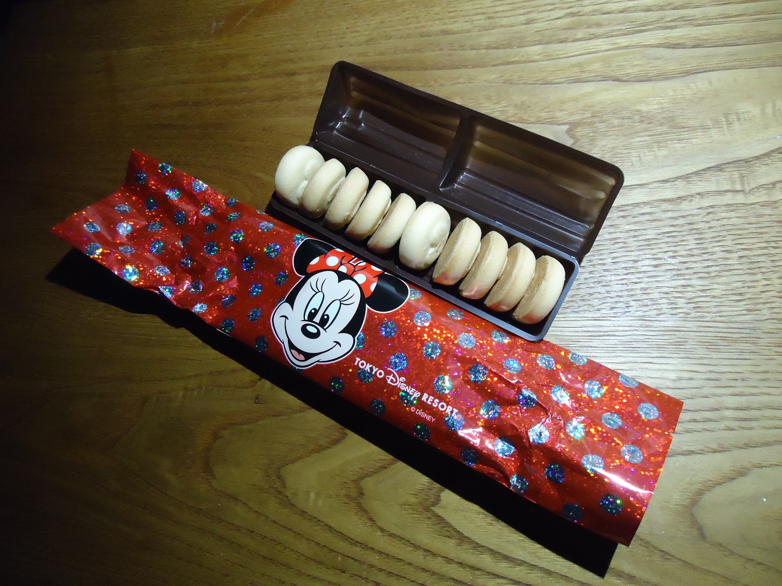 ディズニーのお土産 Tdr ミニー リボンモチーフ チョコインクッキー袋 美十 ぼくのケチリッチな節約日記