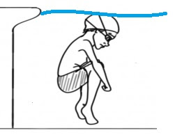 Image of a child bobbing in the pool for one of my games for swimming lessons