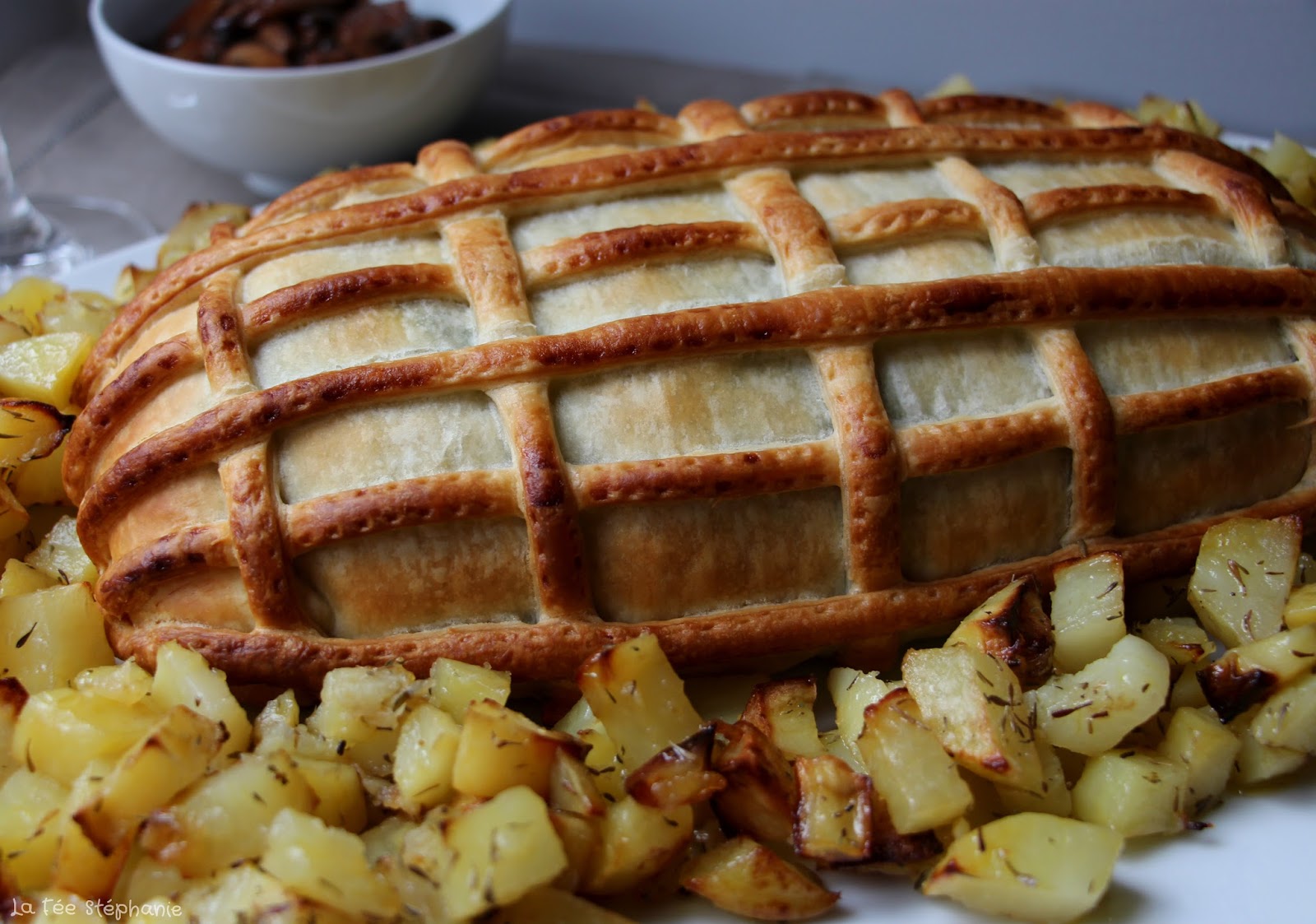 pain de viande en croute aux lentilles