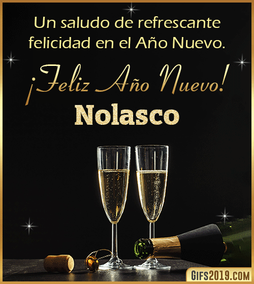 Saludos de año nuevo para nolasco Saludos de año nuevo para nolasco