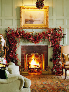 Fireplace Decorating for Christmas, Part 1