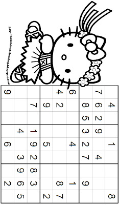 Printable Sudoku Puzzle on This Is A Free  Easy And Printable Hello Kitty Sudoku Puzzle That Is