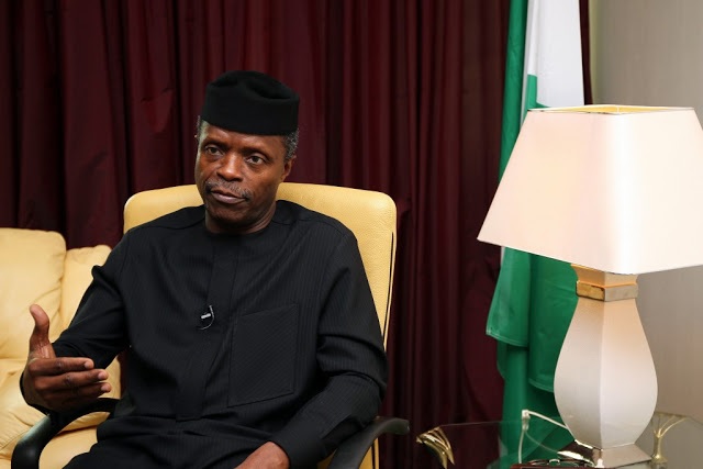 Anybody occupying public offices to be looking for money is mad - Osinbajo