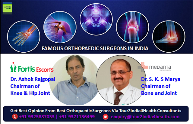 Get Earliest Possible Appointment with Famous Orthopaedic Surgeons at Top Hospitals In India