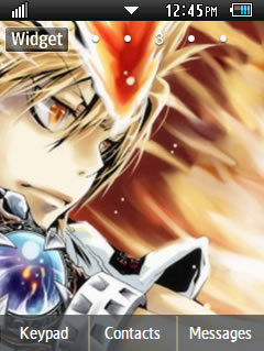 Anime Hitman Reborn Samsung Corby 2 Theme Wallpaper