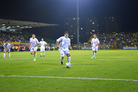 Maradona, strutting his stuff in Bogotá recently and standing up for Falcao against "the devil" Louis Van Gaal.