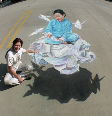 tracy lee stum street painting - sidewalk chalk artist